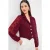 Bloemige Crop Jacket met Knopsluiting