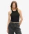 Tanktop met Ruches Zwart