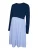 MAMALICIOUS Jurk ‘MLAnnie’  navy / lichtblauw