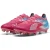 Puma Ultra 5 Ultimate voetbalschoenen voor heren, voor harde ondergrond (Blauw/roze)
