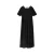 Midi Lin jurk met volume mouwen dames Tom Tailor Denim