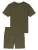 SCHIESSER Pyjama kort ‘Modern Bonded’  groen