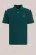Fundamentals – Heren regular fit polo met structuur en embroidery – Regular fit – Groenblauw – Katoen –