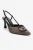 Levia Geweven Pump met Puntige Neus en Slingback