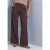 Straight Leg broek met strepen en gesp