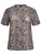 Zizzi Blouse ‘EULLA’  lichtbruin / zwart