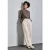 Street One Dames Bouclé broek met rechte pijpen in Beige