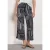 Street One Dames High Waist Culotte met patroon in Blauw