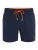 BOSS Zwemshorts ‘Tio’  donkerblauw / donkeroranje