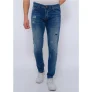 True Rise Jeans slim fit met gaten dc