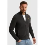 PME Legend vest met ingebreid patroon grijs