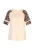 faina Blouse  ecru / lichtbruin / zwart