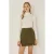 Hoge Taille Minirok met Split