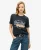 Superdry Vrouwen Premium Goods T-shirt met Bloemenprint en Vintage Logo Blauw