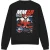 Disney Uniseks adult racing mickey mouse geruit sweatshirt
