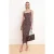 Mouwloze bodycon midi-jurk met bloemenprint voor dames