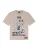 AND1 Shirt ‘Retro Logo’  azuur / taupe / zwart / wit
