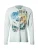 CAMP DAVID Shirt  cyaan blauw / duifblauw / oranje / zwart