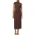 Scotch & Soda Asymmetric Neck Dress Hot Fudge