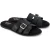 TOMS Sol Mule Leer Dames Zwarte Sandalen