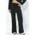 Vrouwen Elastische Taille Rechte Broek