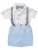 Little Gent Set ‘Classic’  hemelsblauw / grijs / wit