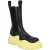 Bottega Veneta Dames Tire Chelsea Boots in Zwart Citroenleer