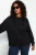 Trendyol Curve Dames Zwart Effen Lang Oversized Grote maten Sweatshirts