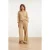 Smashed Lemon Wide leg mousseline broek met strikkoord |
