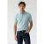 No Excess Pullover Short Sleeve Polo Button Solid Ice