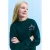 Mango Kids rechtvallende sweater met backprint – donkergroen