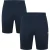 Lyle & Scott Heren-shorts met geborduurd logo en elastische tailleband (set van 2) (Wit)