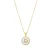 Luxenter collier in wit parelmoer afgewerkt in 18K geel goud – Alfabet