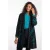 Didi jacquard gebreid vest met print – zwart/donkergroen