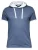 Ombre Shirt  donkerblauw / wit