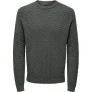 Only & Sons Onskalle reg 12 struc crew knit noo olijf