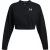 Under Armour Dames Rival cropped sweatshirt met ronde hals van badstof (Zwart)