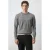 Mango Man regular fit gebreide trui met wol – middengrijs