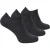 Steven – 3 Paar Heren Merino Wol Onzichtbare Sokken | Ademende Lichte Sokken – Houtskool
