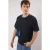 TRENDYOL MAN Heren Donkerblauw Effen Kort Oversized T-shirts