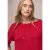 Street One Dames Silk-Look Shirt in Rood
