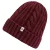 Roeckl Muts ‘CABLED CHARM’  bordeaux / wijnrood / donkerrood