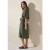 Cecil Dames Mousseline midi-jurk in Groen