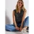 Street One Dames Gedessineerde blouse top in Blauw