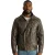 Heren Bruine Cow Leather Biker Blouson Jas – Bomber