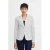 ICHI getailleerde blazer IHKATE wit