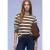 Street One Dames Gestreept sweatshirt in Bruin