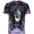 Amiri Crystal Ball SS-logo tie-dye paars T-shirt