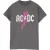 AC/DC Dames/Dames Luipaardbout Katoenen Vriendje T-shirt (Houtskool)