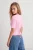 TRENDYOLMİLLA Dames Roze Effen Kort Getailleerd Blouses